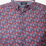 Chemise Manches Longues à Fleurs A122CL72-BL8-M - Blacks Legend