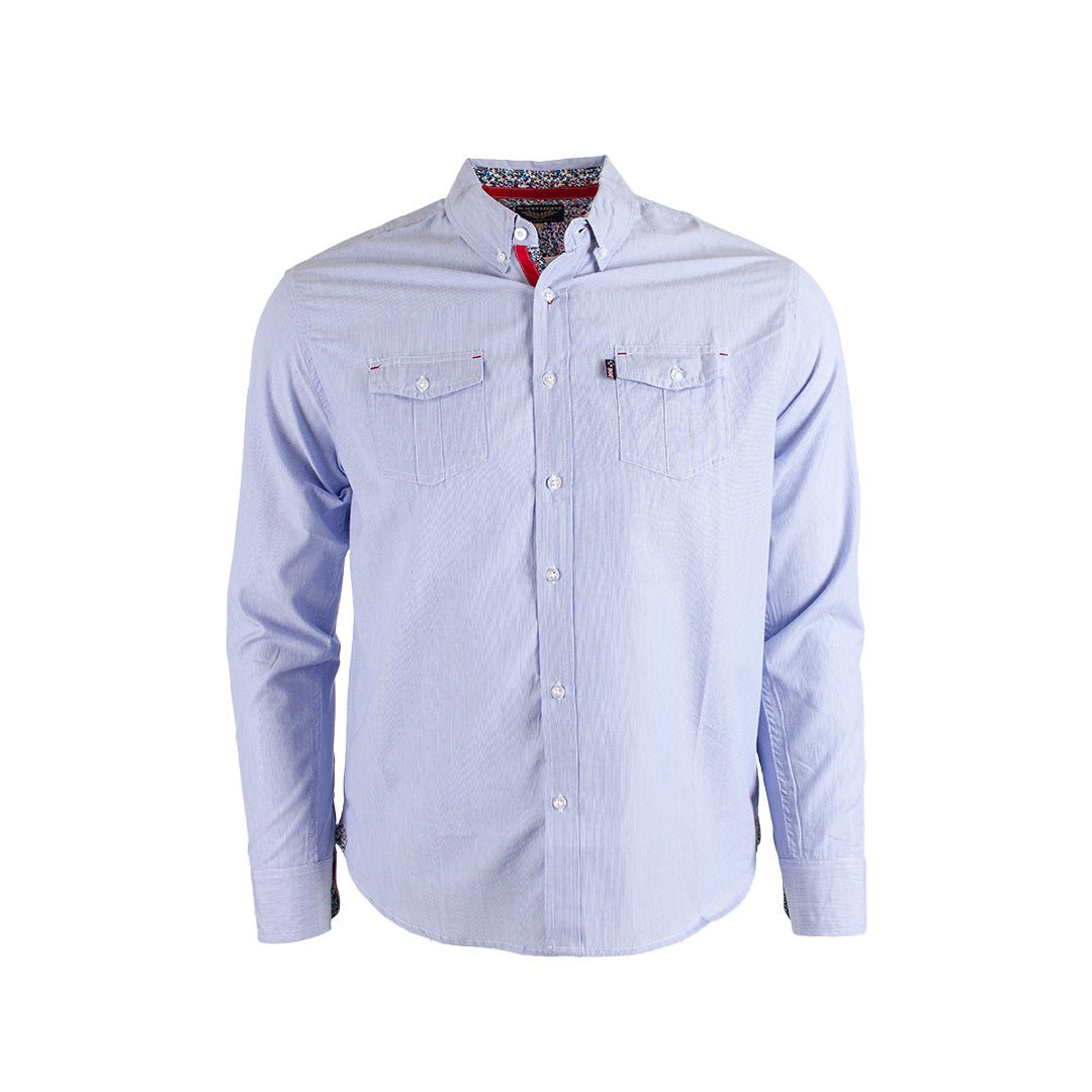 Chemise Homme bleu marine fantaisie à manches longues - Blacks Legend Chemise Homme bleu marine fantaisie à manches longues - Blacks Legend