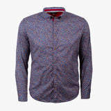 Chemise manches longues fleurie A122CL70-BL8-S#41579 - Blacks Legend