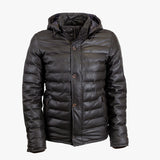 Doudoune Manches Longues en Cuir - Marron A722BL22-MA9-S - Blacks Legend