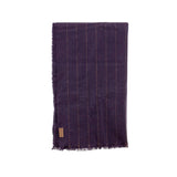 Écharpe rayée bleu marine Blacks Legend (Vue à plat)