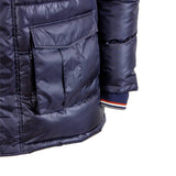 Parka bleu marine effet doudoune Blacks Legend (Zoom poche et manche)