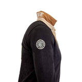 Polo Barbarians noir à manches longues (manche droite)