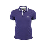 Polo bleu col rayé Blacks Legend