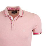 Polo homme rose piqué Blacks Legend (Zoom poitrine et col)