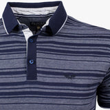 Polo Lignes et Motifs - Bleu Marine A612PC08-BL8-S - Blacks Legend