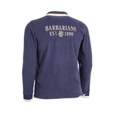 Polo à manches longues Barbarians bleu marine (Vue dos)