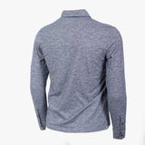 Polo Manches Longues Bleu Chiné A612PL03-BL9-S - Blacks Legend