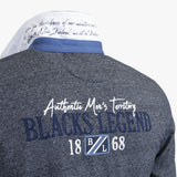 Polo Manches Longues Bleu Chiné A722PL06-BL8-S - Blacks Legend