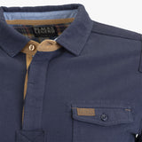 Polo Manches Longues City Bleu A722PL07-BL9-S - Blacks Legend