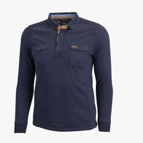 Polo Manches Longues City Bleu A722PL07-BL9-S - Blacks Legend