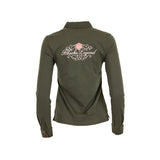 polo manches longues kaki A612PLW01-VE7-36#38965 - Blacks Legend