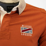 Polo Manches Longues Rugby - Orange A722PL13-OR7-M - Blacks Legend