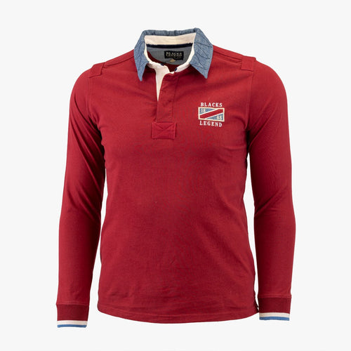 Polo Manches Longues Rugby - Rouge A722PL13-RO8-S - Blacks Legend