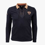 Polo Manches Longues Rugby Vintage A612PL16-NO9-S - Blacks Legend