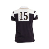 Polo noir et blanc Barbarians n°15 Blacks Legend (Vue de dos)