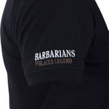 Polo noir classique Barbarians - Blacks Legend (Zoom épaule)