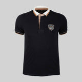 Polo noir col contrasté Barbarians - Blacks Legend