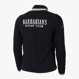 Polo noir renforcé à manches longues Barbarians - Blacks Legend (Vue de dos)