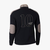 Polo noir surpiqué à manches longues Barbarians - Blacks Legend (Vue de dos)