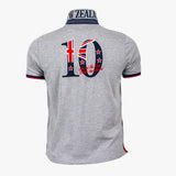 Polo Numéro 10 - Manches Courtes - Gris A612PC19-GR2-S - Blacks Legend