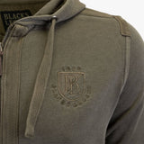 Sweat à capuche full-zip kaki A722SW02-VE8-S#45442 - Blacks Legend