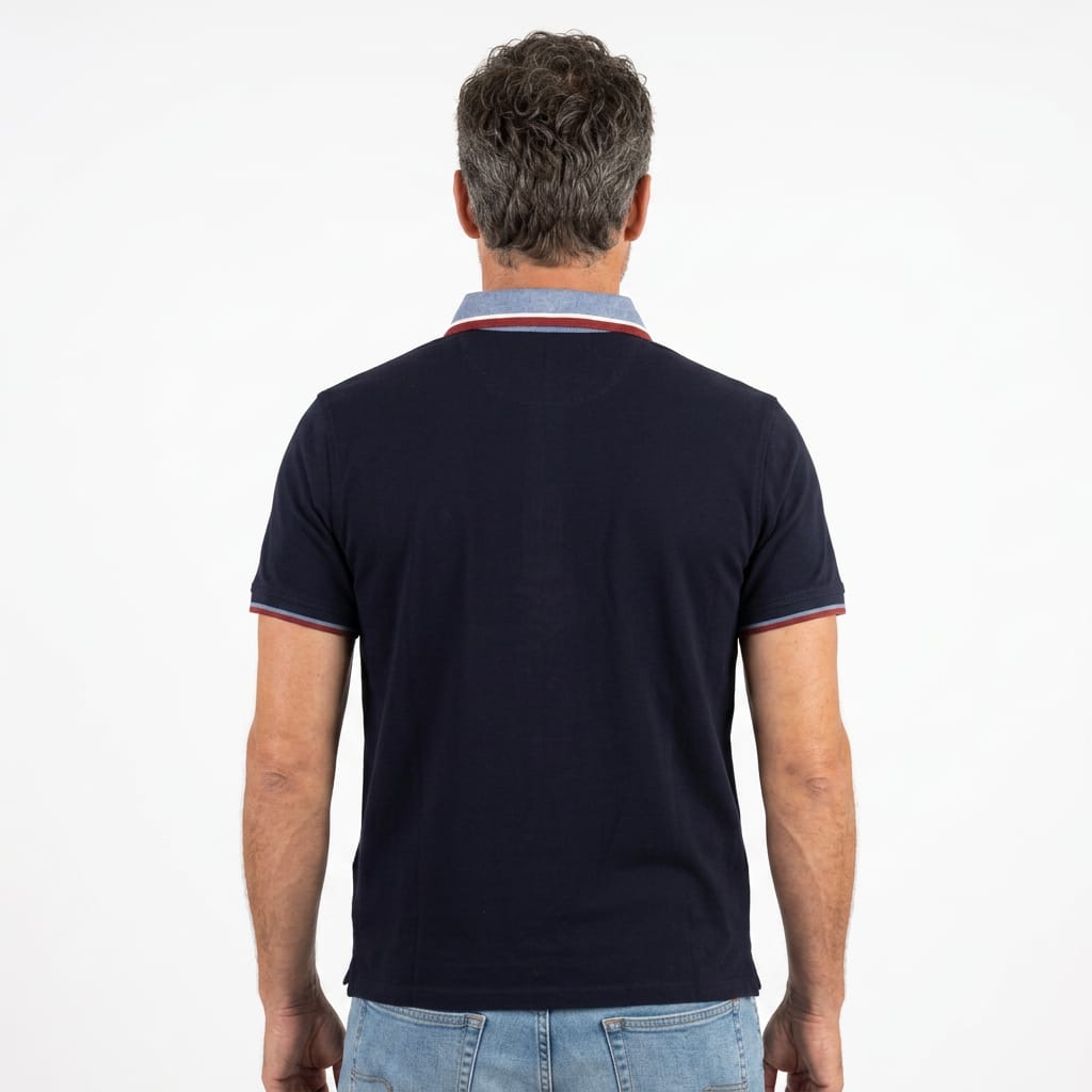 polo coach manches courtes navy