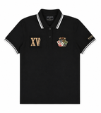 polo manches courtes black