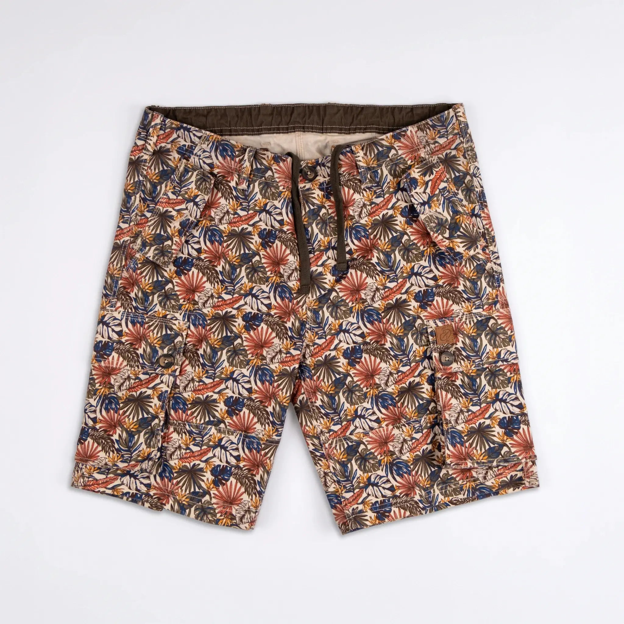 Bermuda cargo imprimé floral pour homme BACK TO LEGEND (vue de face)
