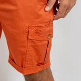 Bermuda cargo orange pour homme Blacks Legend (zoom poche latérale)