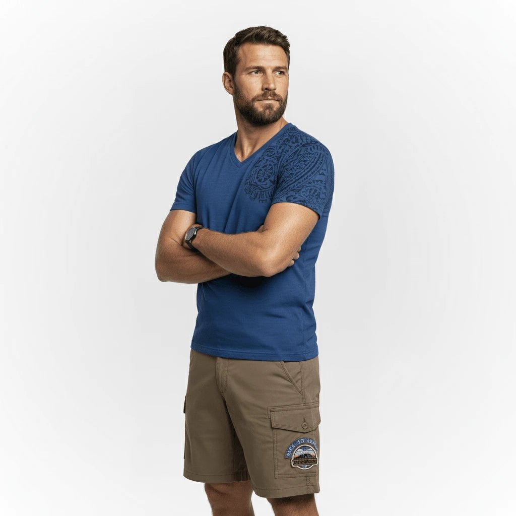 Bermuda coupe cargo vert amande pour homme BACK TO LEGEND