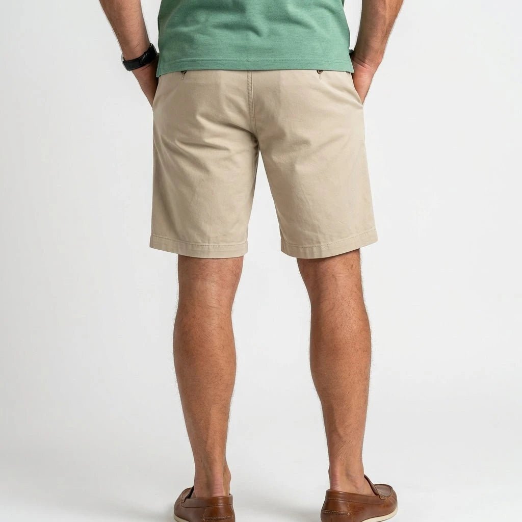 Bermuda coupe chino beige pour homme BACK TO LEGEND