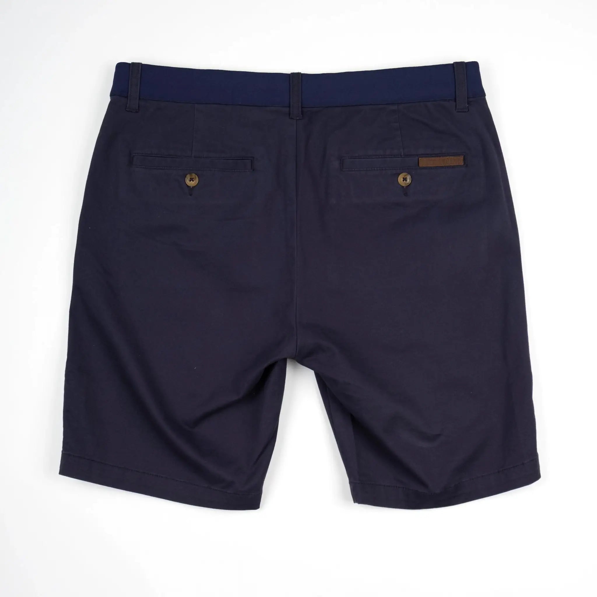 Bermuda coupe chino bleu marine pour homme BACK TO LEGEND (vêtement à plat de dos)
