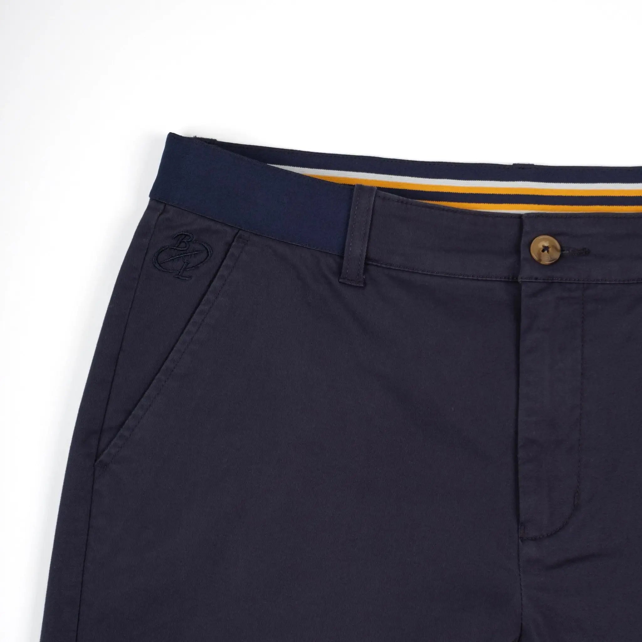 Bermuda coupe chino bleu marine pour homme BACK TO LEGEND (zoom poche latérale)