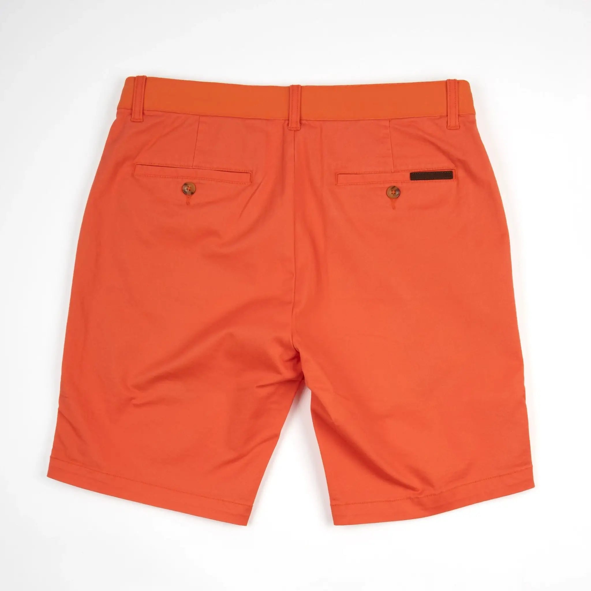 Bermuda coupe chino orange pour homme BACK TO LEGEND (vêtement à plat de dos)
