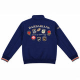 Blouson Barbarians en néoprène bleu marine pour hommes BACK TO LEGEND (vue de dos)