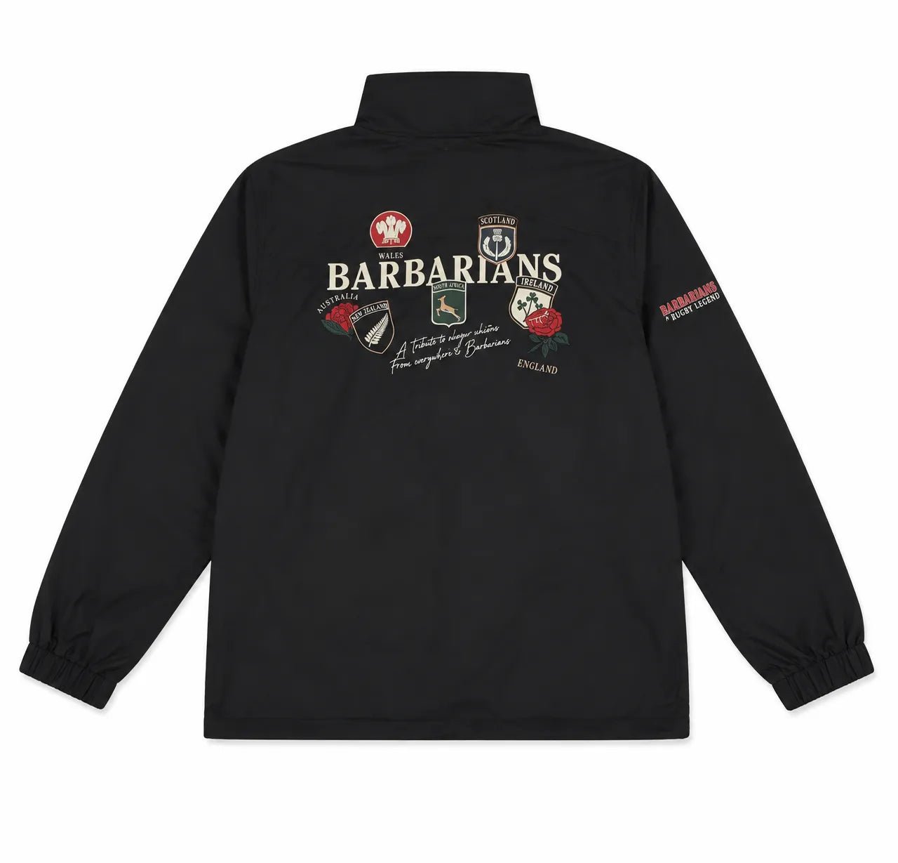 Blouson coupe-vent BARBARIANS multi-nations BACK TO LEGEND (vue de dos)