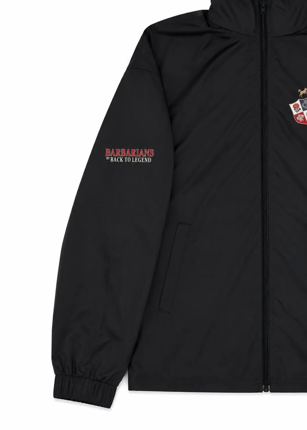 Blouson coupe-vent BARBARIANS multi-nations BACK TO LEGEND (zoom manche droite)