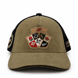 Casquette Barbarians bicolore en velours BACK TO LEGEND (face avant)