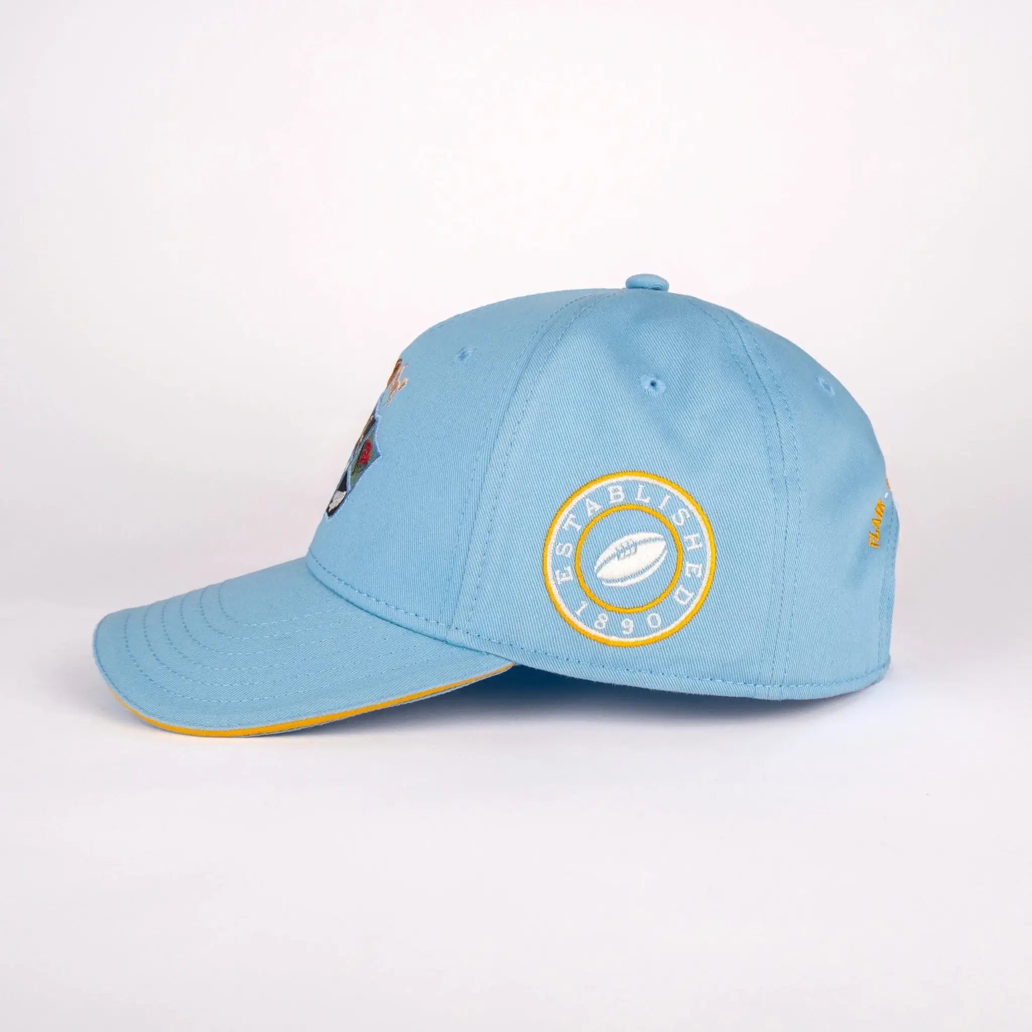 Casquette Barbarians bleu ciel Argentine BACK to LEGEND (vue de profil)