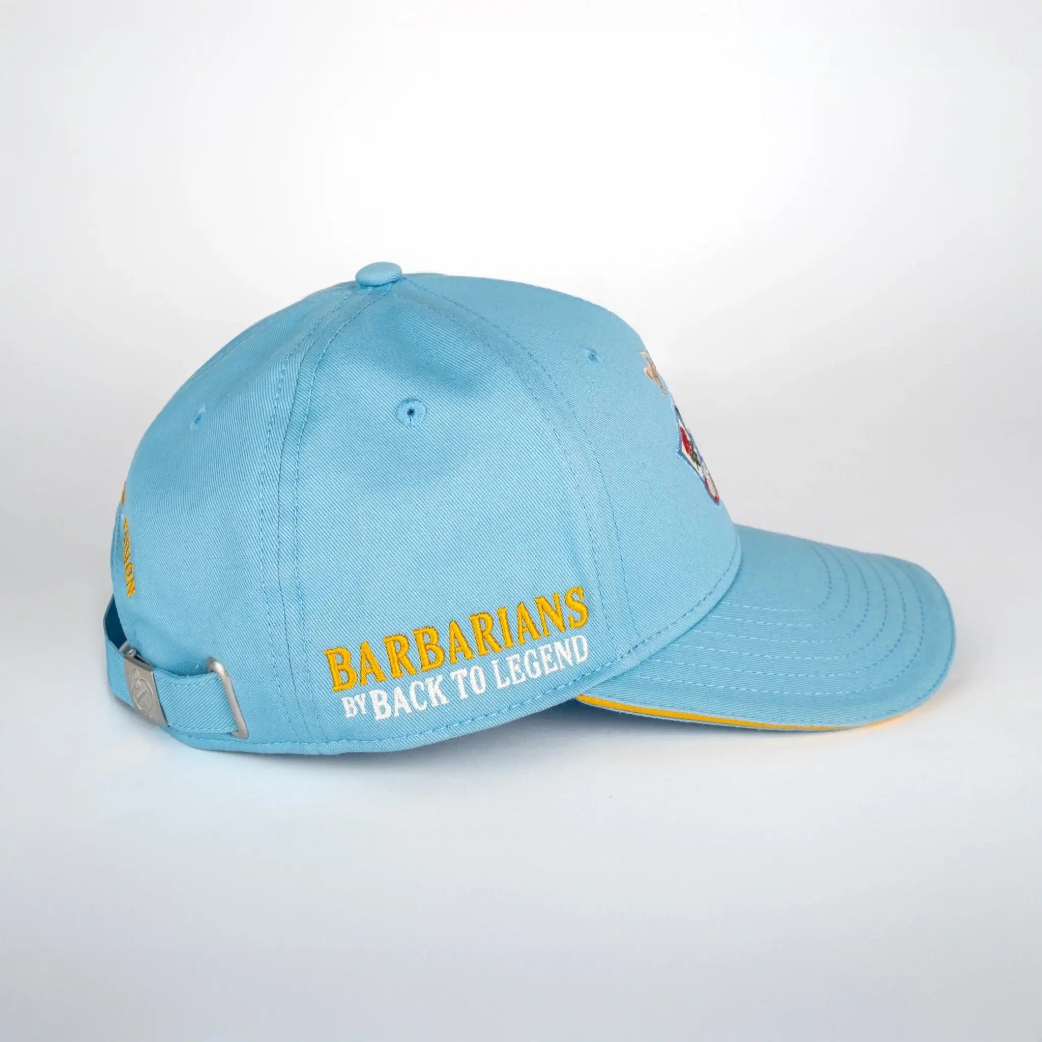 Casquette Barbarians bleu ciel Argentine BACK to LEGEND (vue de profil)