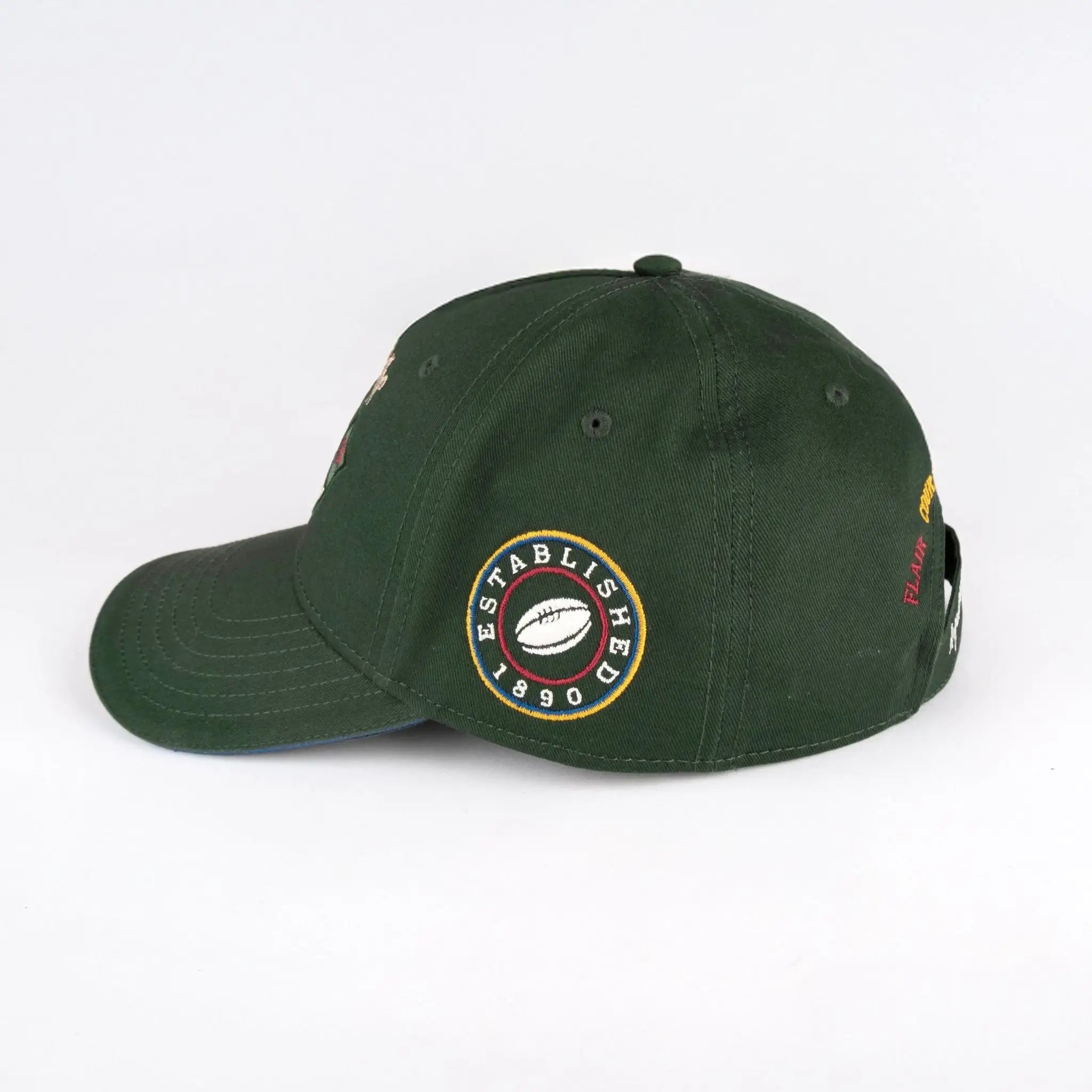 Casquette Barbarians kaki Afrique du Sud BACK to LEGEND (vue de profil)