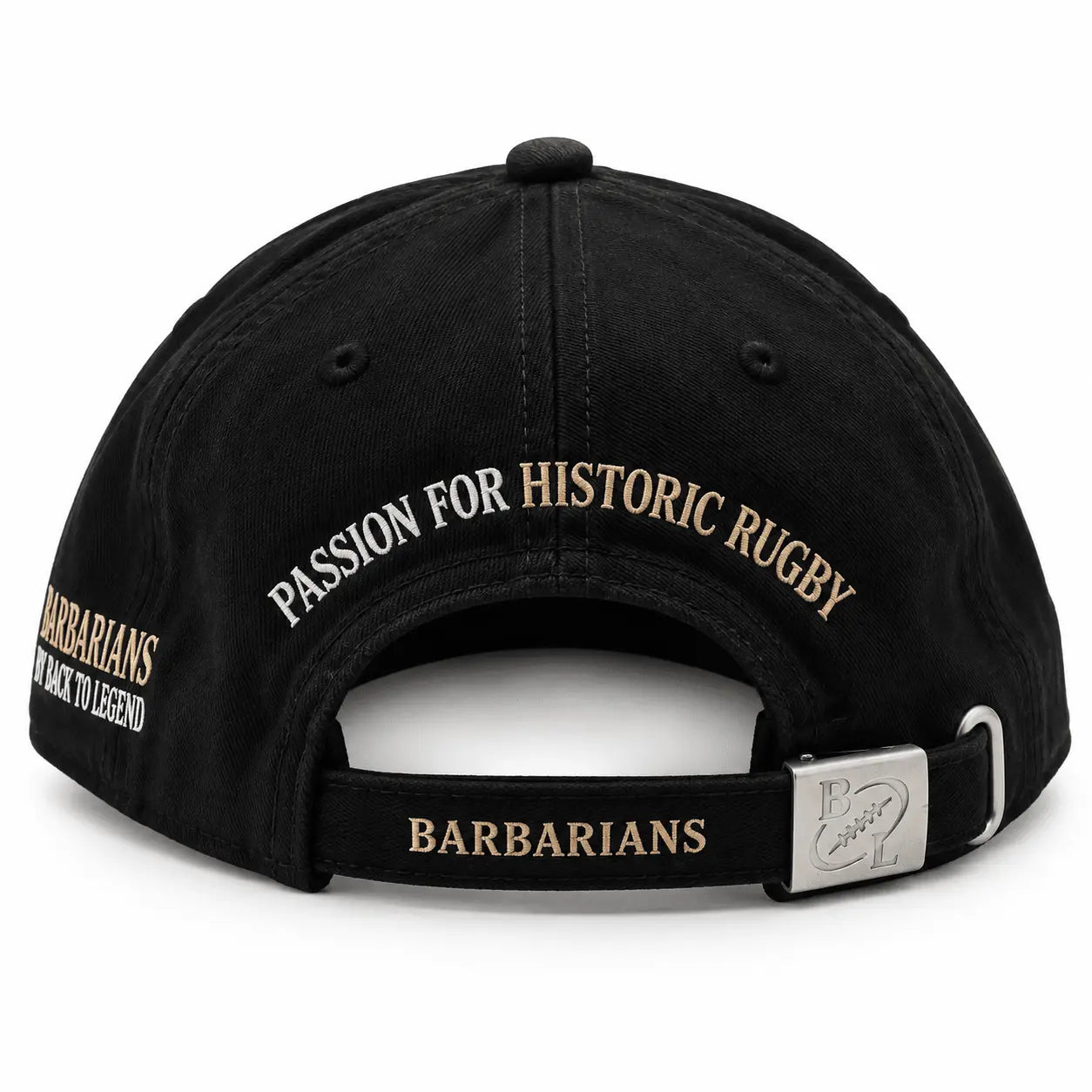 Casquette Barbarians noire en twill - BACK TO LEGEND (vue face arrière)