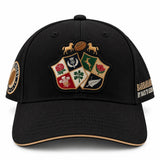 Casquette Barbarians noire en twill - BACK TO LEGEND (vue face avant)