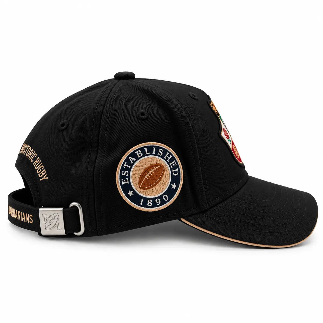 Casquette Barbarians noire en twill - BACK TO LEGEND (vue profil droit)