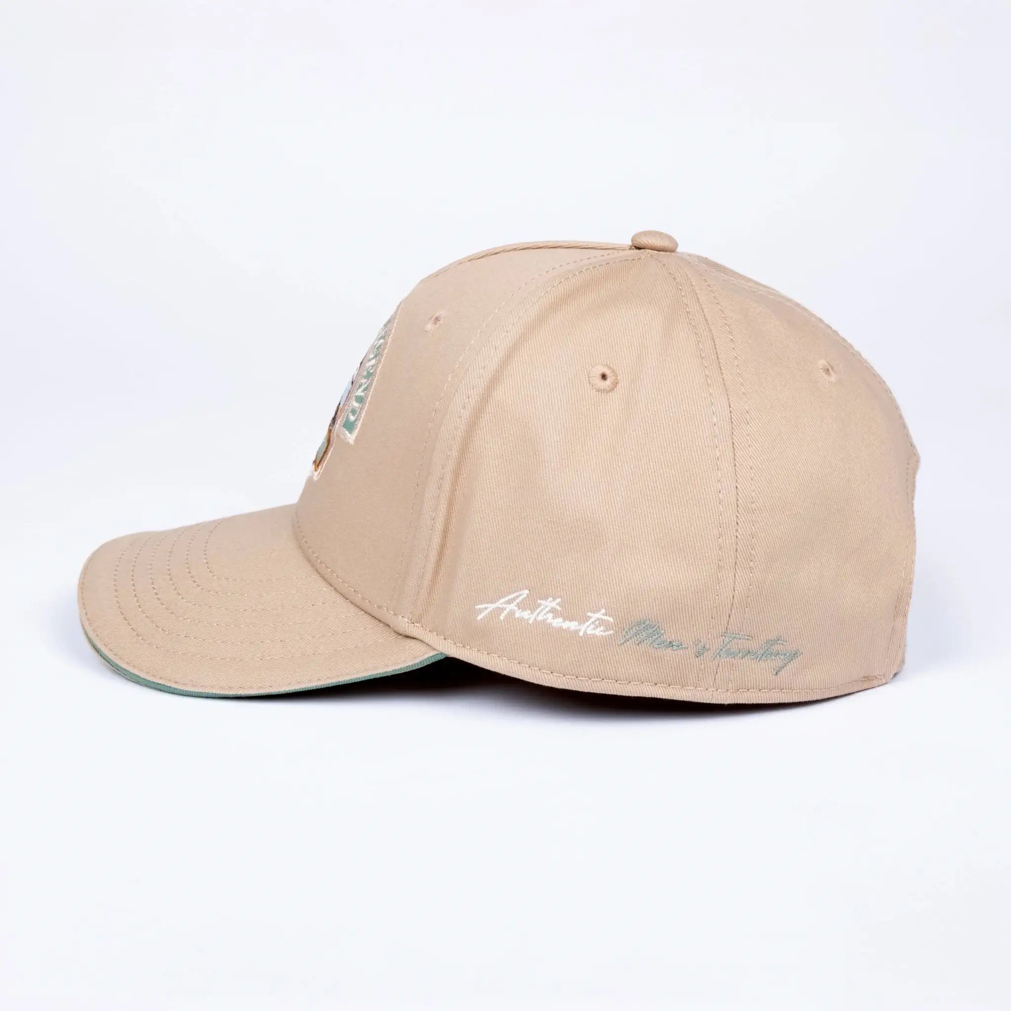 Casquette beige Expédition - BACK to LEGEND (vue de profil gauche)