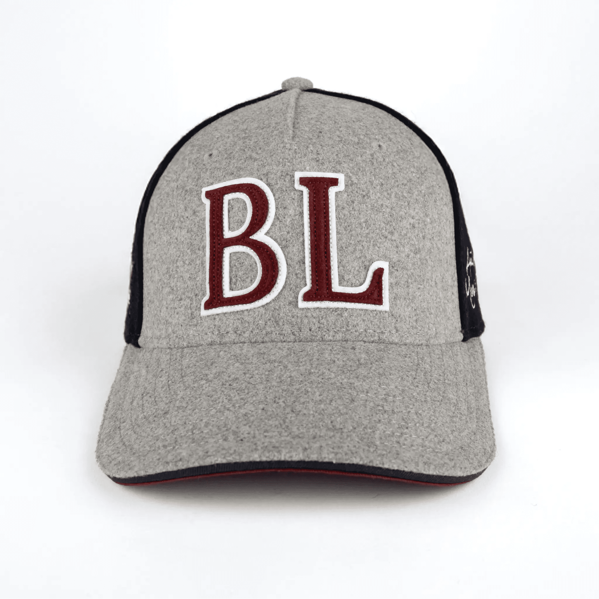 Casquette bicolore gris / bleu marine BACK TO LEGEND (vue de la face avant)