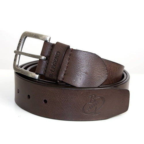 Ceinture homme marron en cuir & boucle métal - Blacks Legend