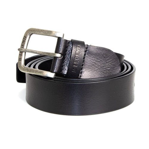 Ceinture homme noire en cuir & boucle métal - Blacks Legend