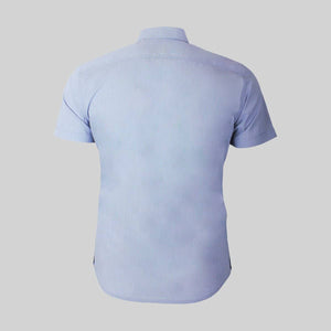 Chemise manches courtes bleu ciel à micro rayures Blacks Legend (Vue de dos)
